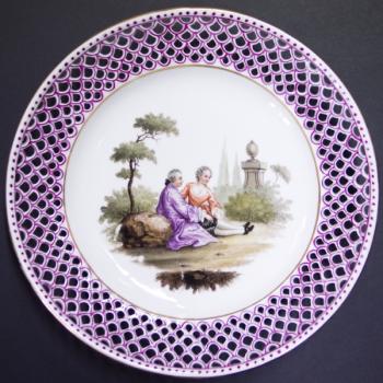 Dekorativer Teller - Porzellan - Wien - 1843